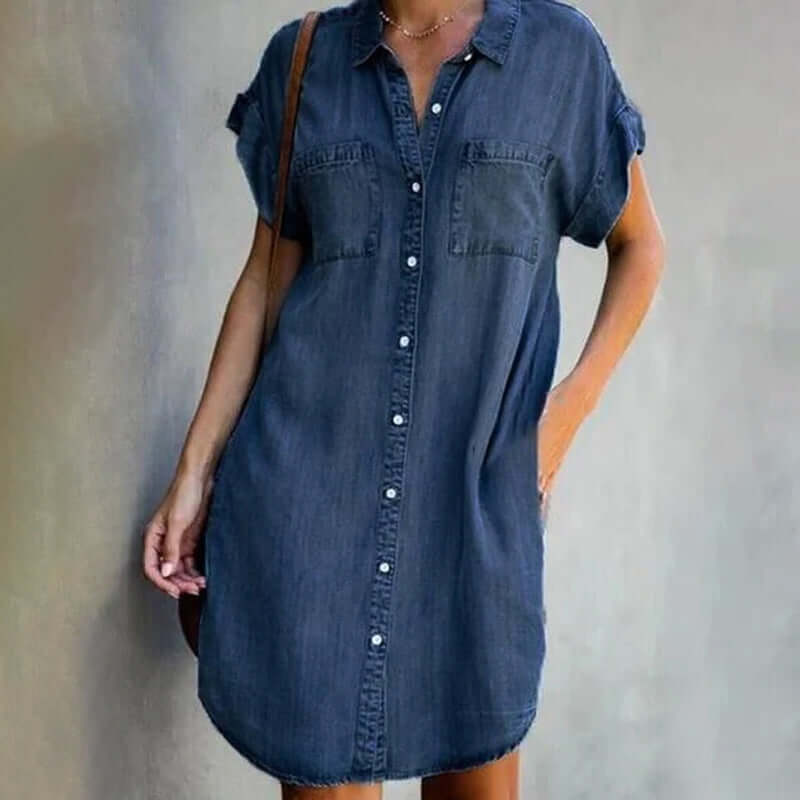 Rina - Chic Denim Dress
