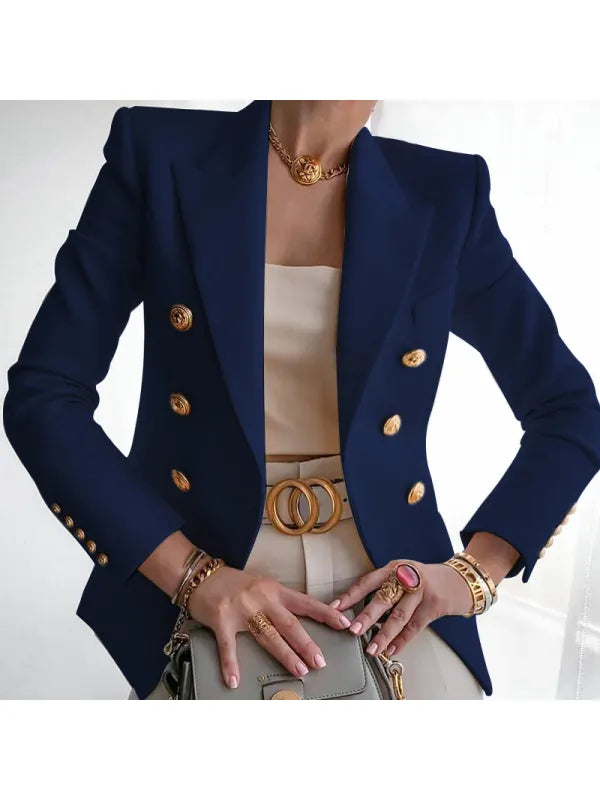 Chic Blazer Featuring Button Details