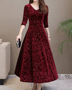 Chic Velvet Evening Gown