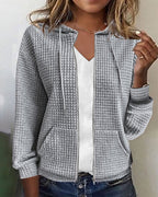 Women's Zip-Up Hooded Cardigan