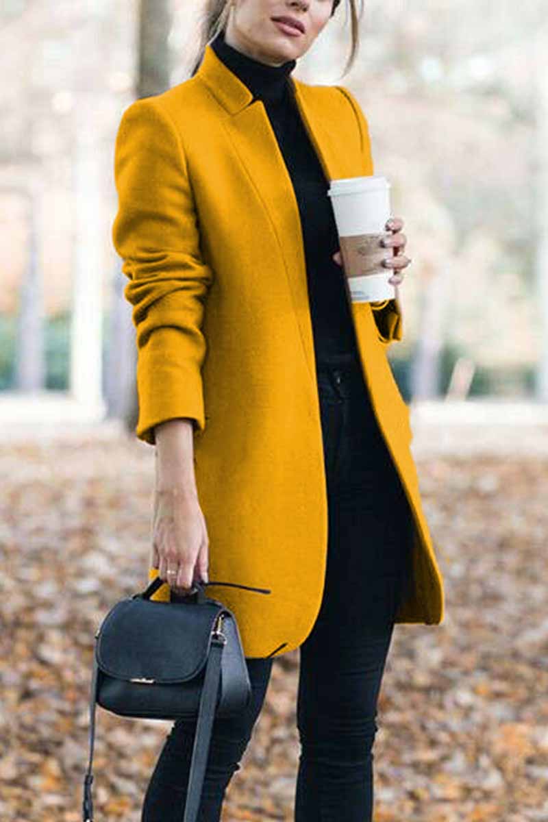 Chic Stand-Up Collar Jacket