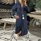 Women's Solid Color Denim Dress