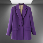 Timeless Double-Breasted Women's Blazer for Professional Wear