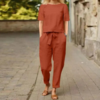 Chic and Cozy Women's Two-Piece Outfit Set