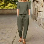 Chic and Cozy Women's Two-Piece Outfit Set