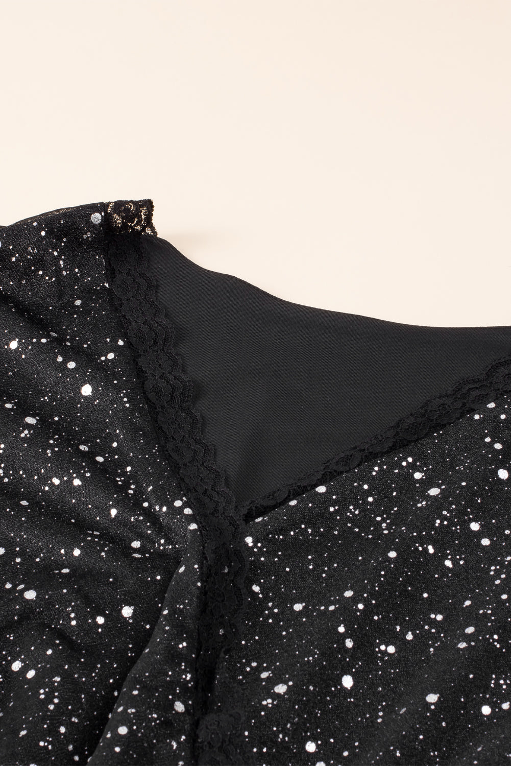 Chic Black Glitter Dress Featuring Graceful Mesh Overlay