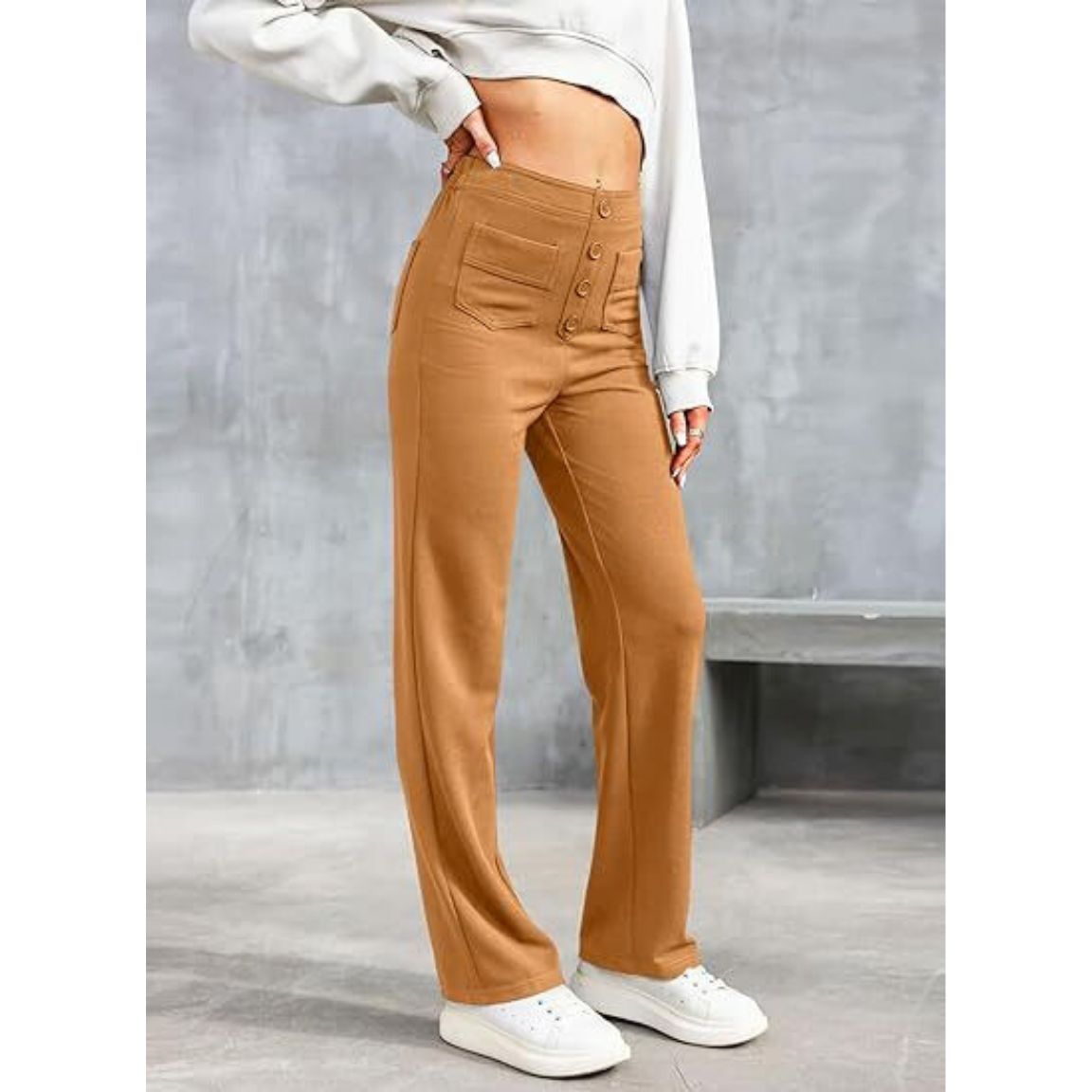 Versatile High-Waisted Stretch Pants