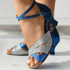 Women’s Glittering Heeled Sandals