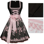 Floral Pattern Dirndl Dress for Oktoberfest Celebrations