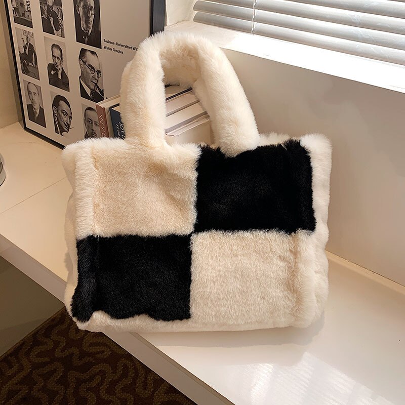 Dante Plush Handbag | Stylish Winter Essential for Women