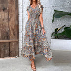 Vintage-Inspired Bohemian Maxi Dress
