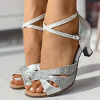 Women’s Glittering Heeled Sandals