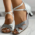 Women’s Glittering Heeled Sandals