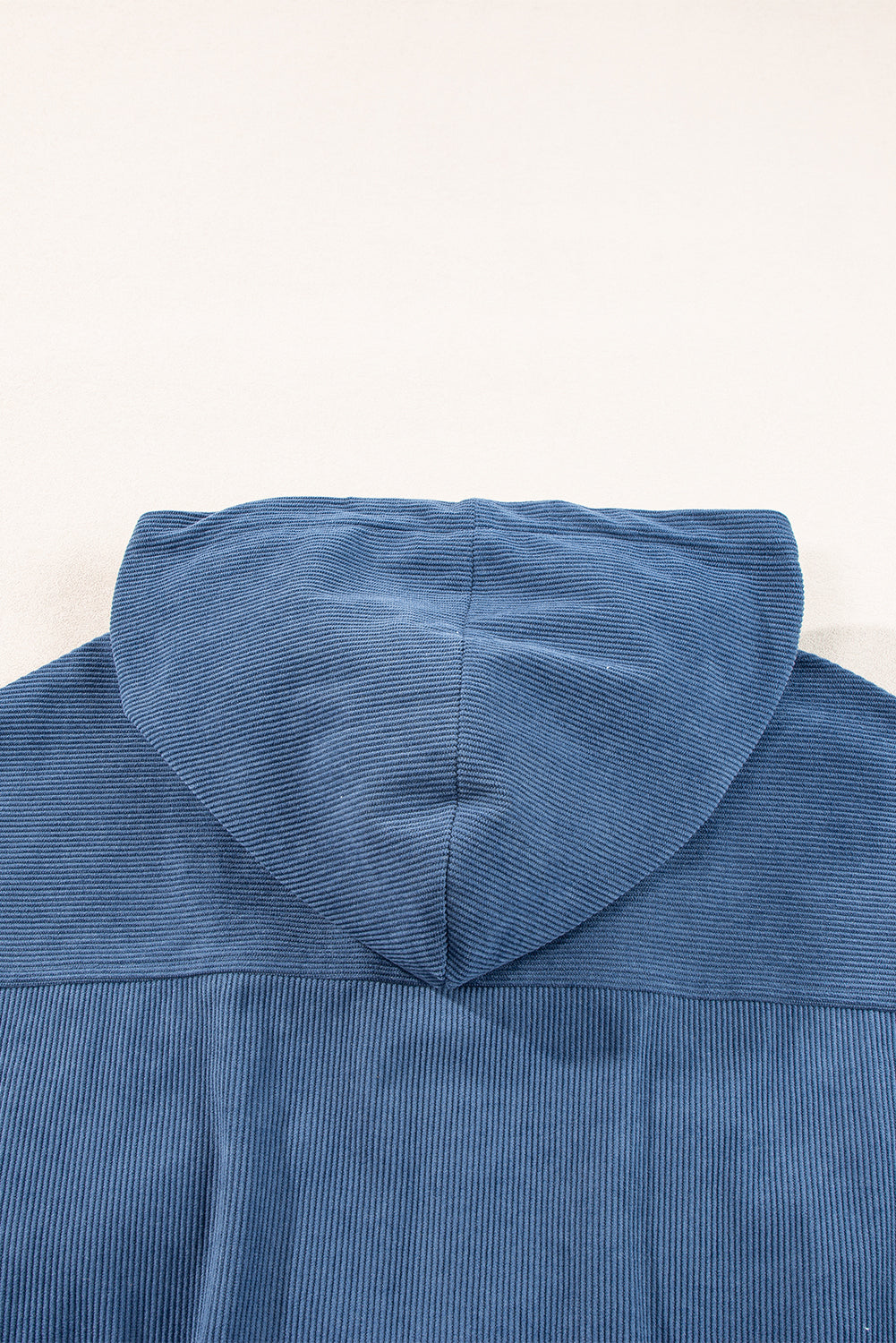 Teal Hooded Jacket Featuring Zipper and Adjustable Drawstring