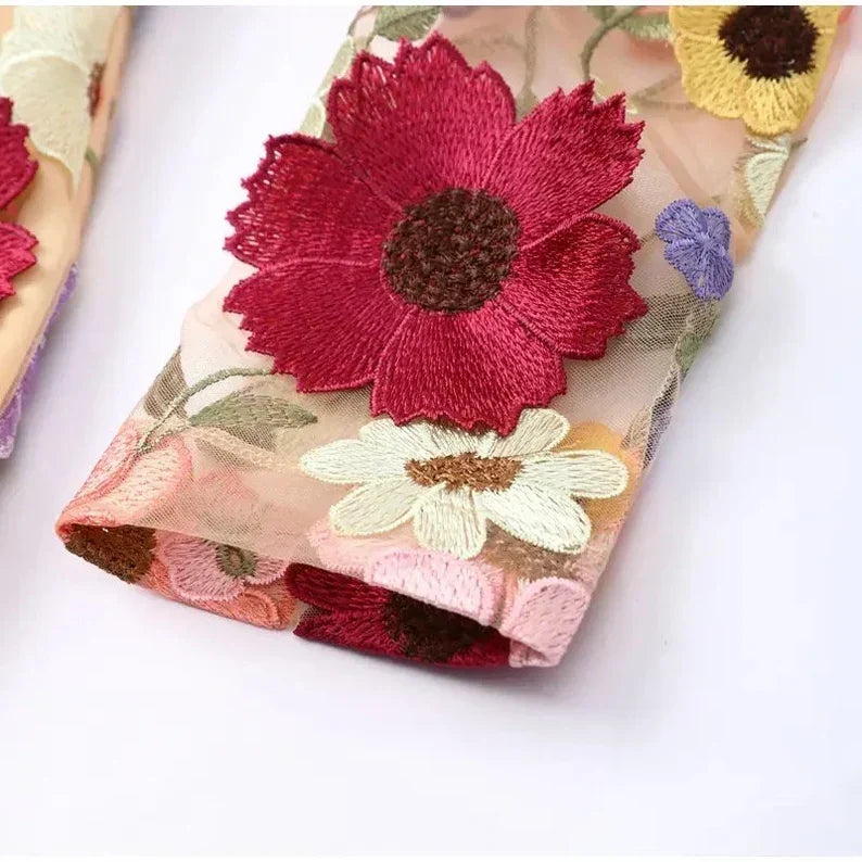 Sarah - Artisan Floral Dress