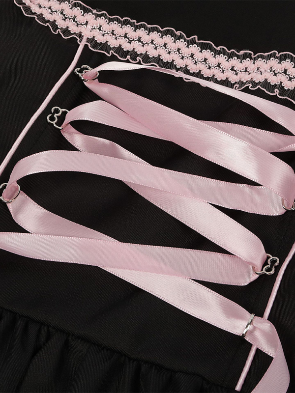 Floral Pattern Dirndl Dress for Oktoberfest Celebrations