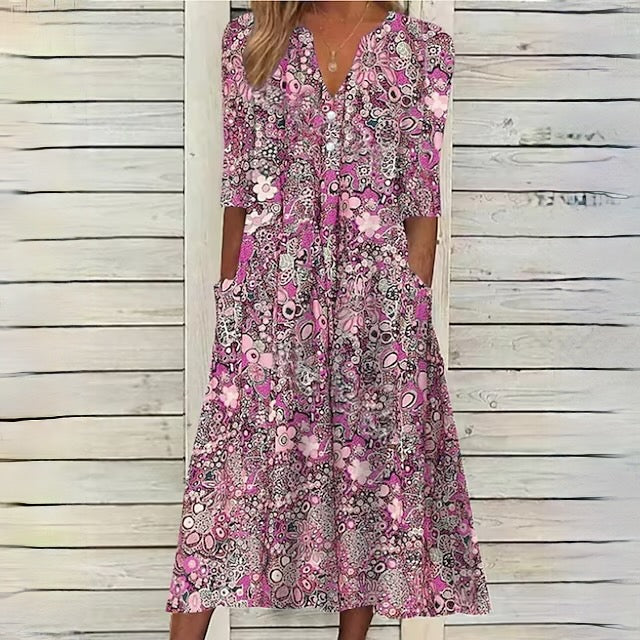 Jazmyn Floral Print Dress