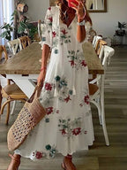 Bohemian-Inspired Natural Dress